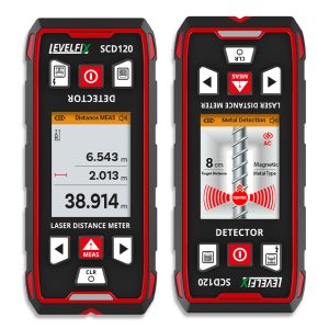 LEVELFIX SCD120 DIGITALE MUURSCANNER EN AFSTANDSMETER TOT 120M