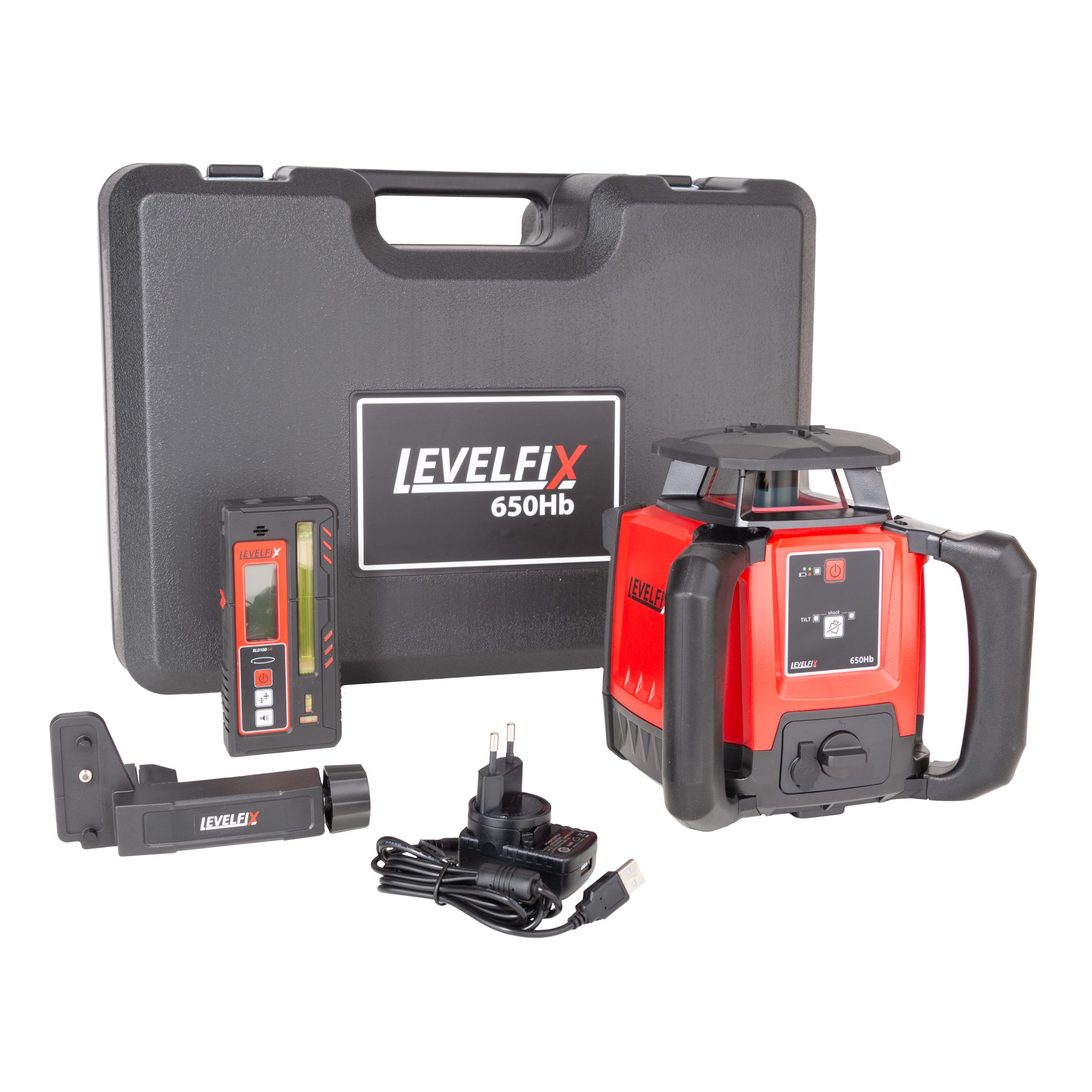 LEVELFIX 650Hb HORIZONTALE BOUWLASER MET BASIS ONTVANGER - Afbeelding 4