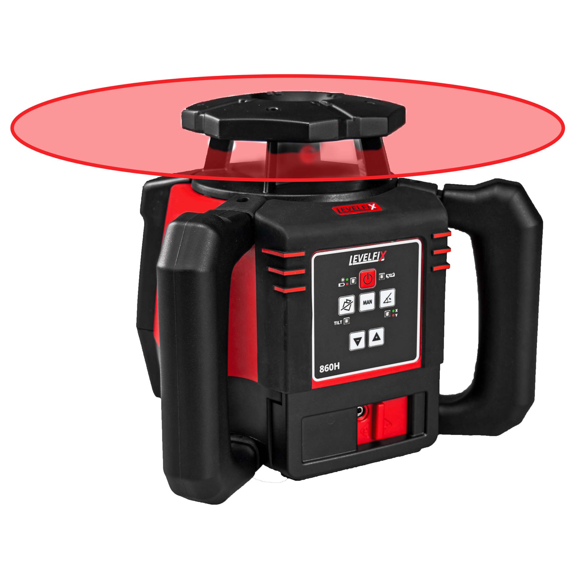 LEVELFIX 860H HORIZONTALE BOUWLASER MET MM ONTVANGER - Afbeelding 4