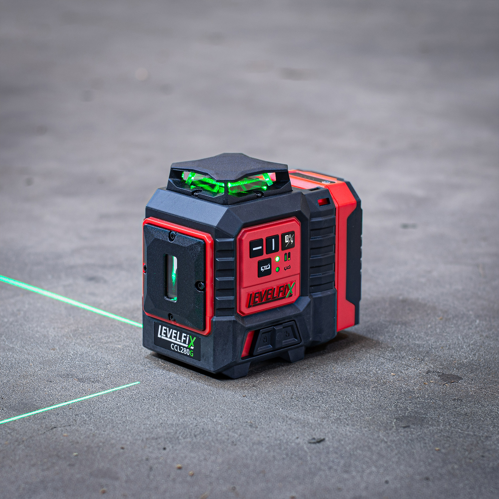 LEVELFIX CCL280G GROENE 2D LIJNLASER, 360° H / 2 V - Afbeelding 6