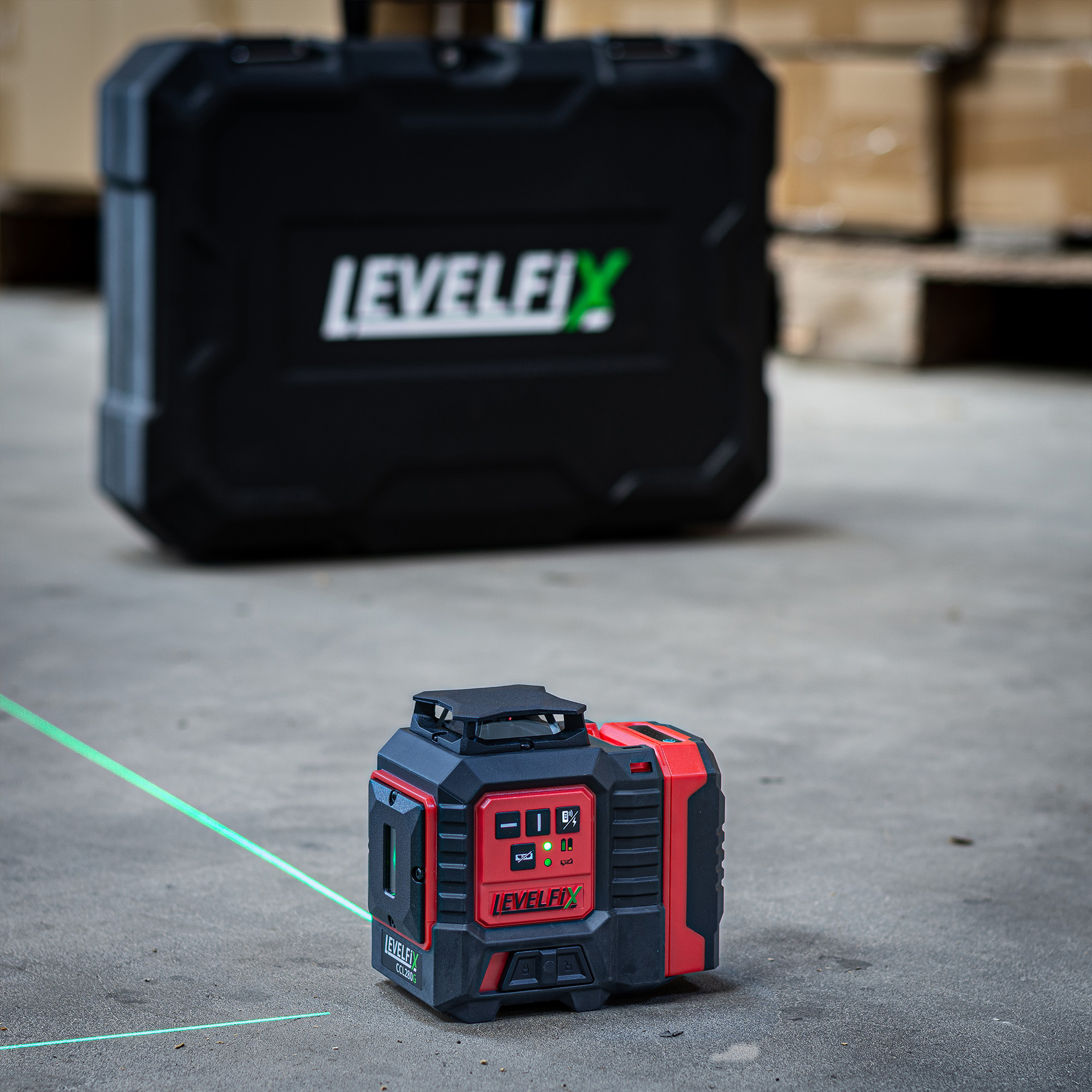 LEVELFIX CCL280G GROENE 2D LIJNLASER, 360° H / 2 V - Afbeelding 7