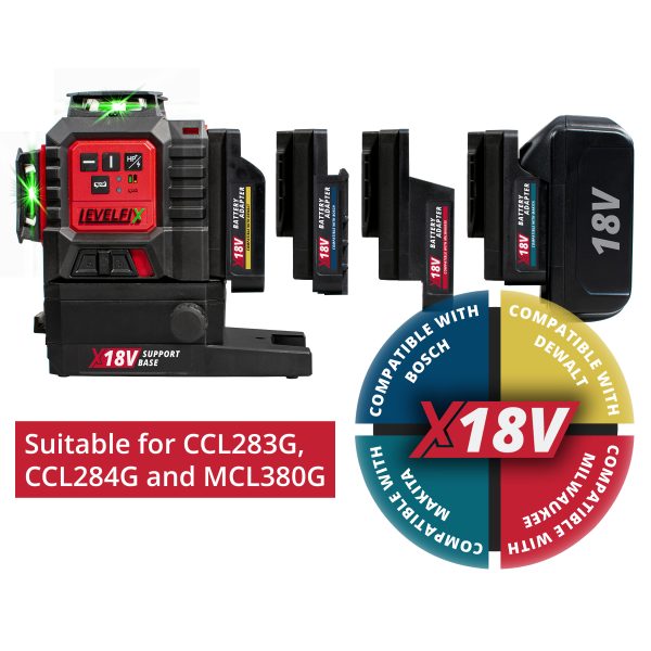 LEVELFIX CCL283G GREEN 3D MULTI LINE LASER 3x 360° – LEVELFIX